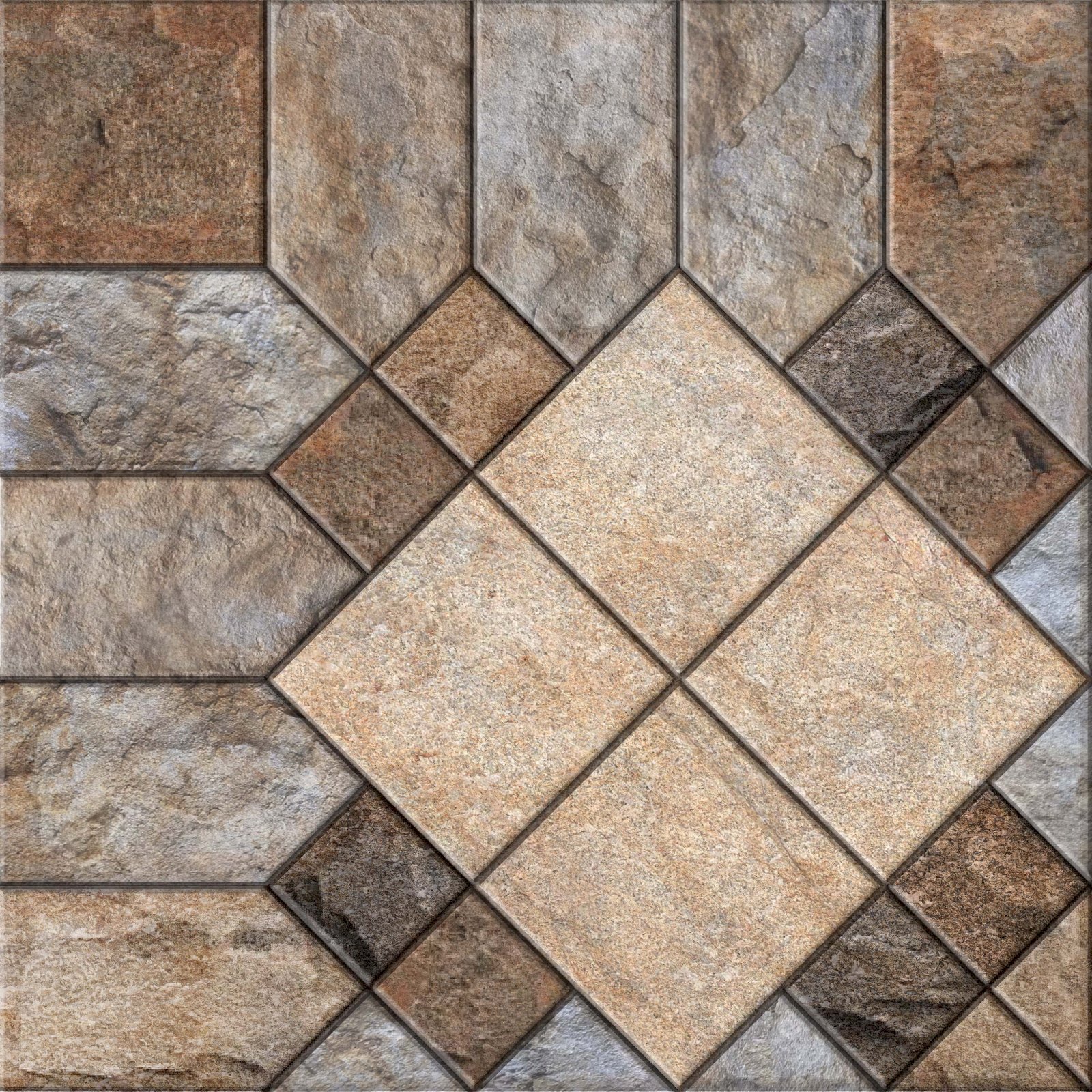 Asia Tile Ontario Brown 40x40